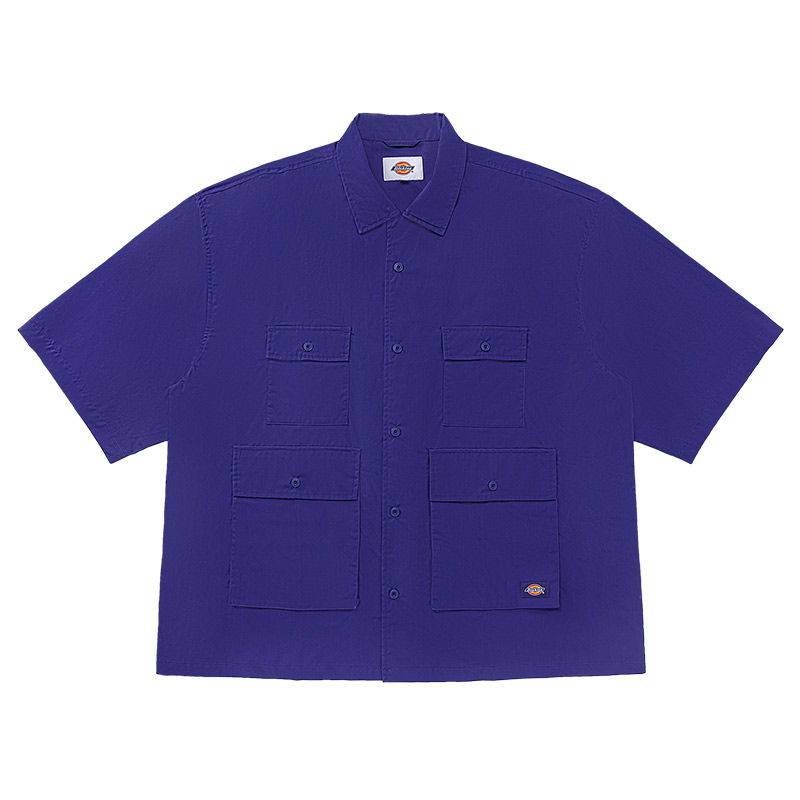 

Dickies Рубашка мужская фиолетово-синие