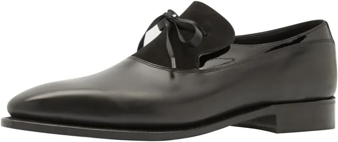 

Мужские туфли FSJ слипоны с бахромой и бантом, вечерние, для вождения, повседневные, модные, для свадьбы, вечеринки, выпускного, размеры 4-16 US, черный