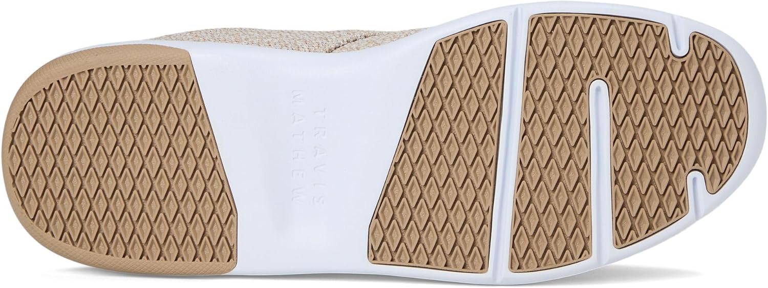 Кроссовки TravisMathew Mens The Daily 2.0 Knit, Heather Natural — фото 3