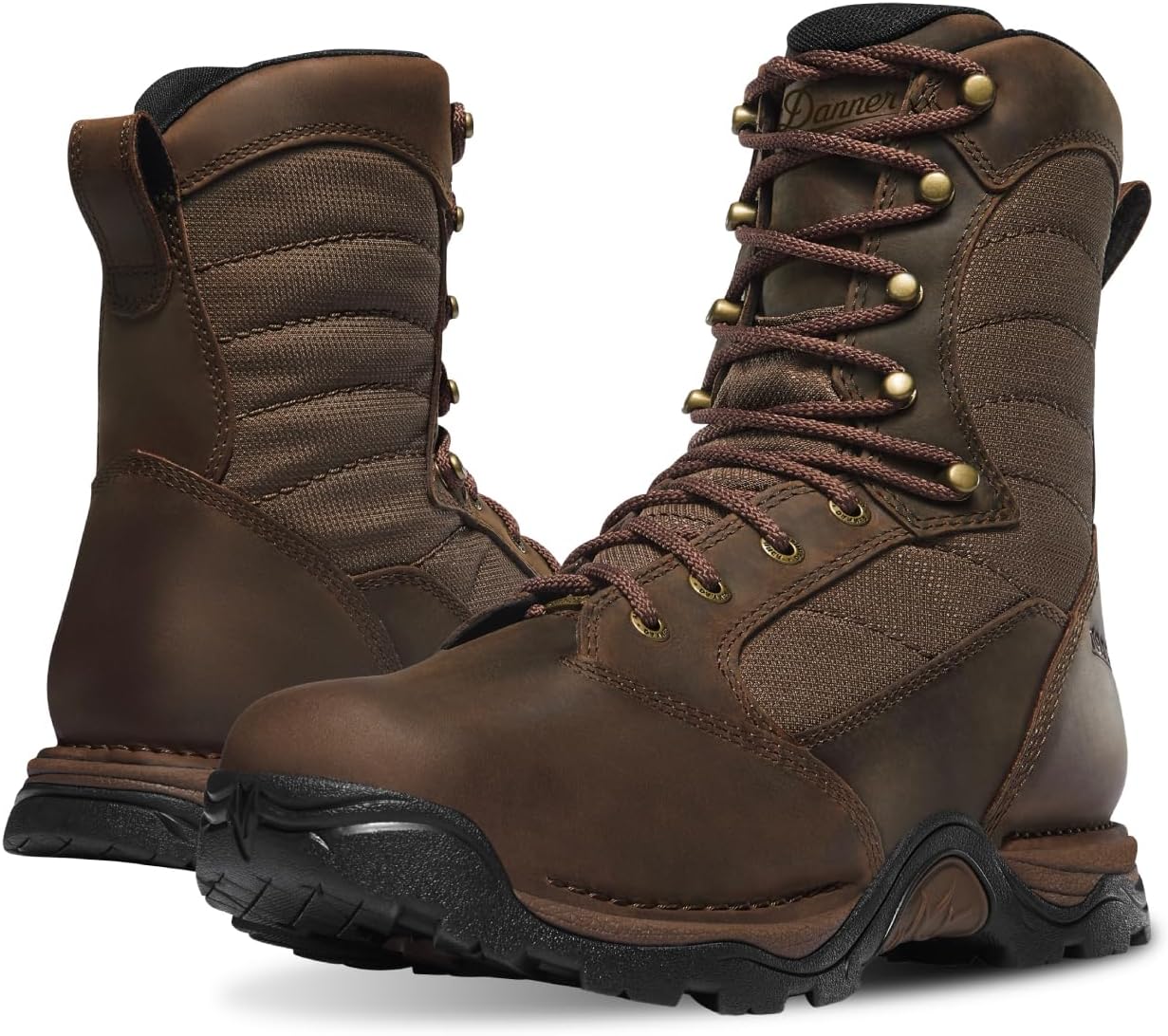 

Мужские охотничьи ботинки Danner Pronghorn 8 - водонепроницаемая мембрана Gore-Tex и натуральная кожа, амортизирующая промежуточная подошва, супинатор Torsion и подошва Vibram Traction, коричневый