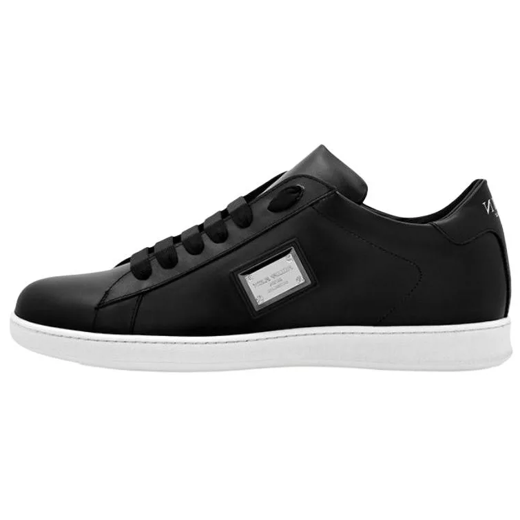 PHILIPP PLEIN Кроссовки скейтерские мужские low top из кожи коровы черные