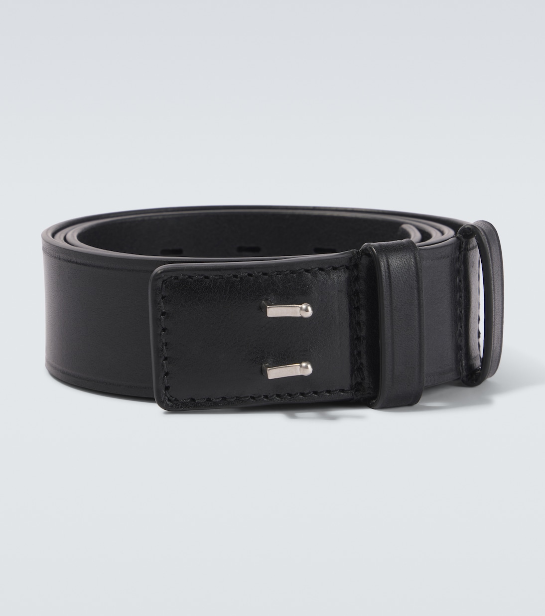 

Кожаный ремень Dries Van Noten, черный