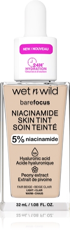 

Легкая увлажняющая основа Wet n Wild Bare Focus Niacinamide Skin Tint, Fair Beige (Warm) 32 ml