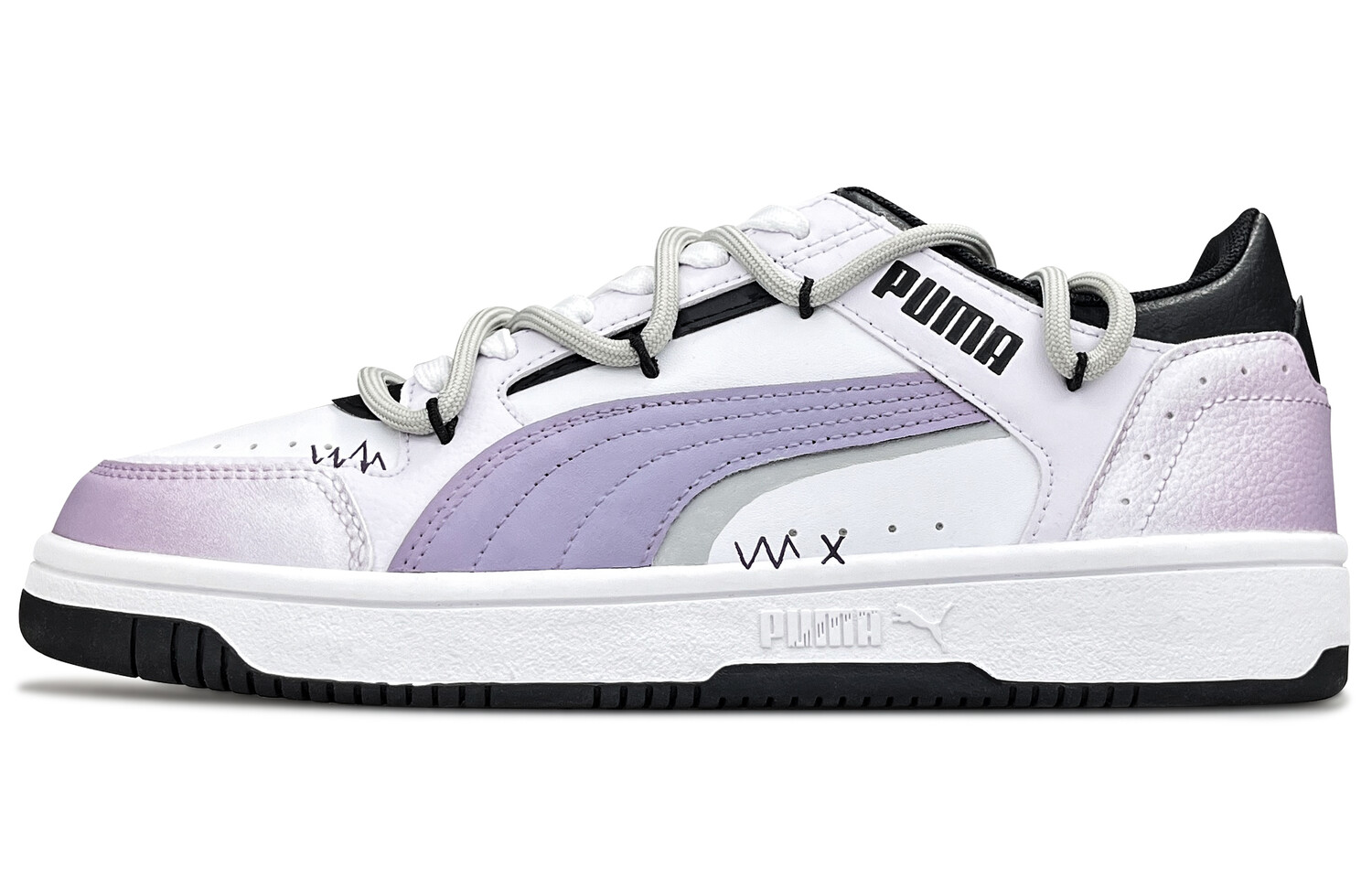 

Кроссовки Puma Skateboarding Shoes Unisex Low-top Purple, фиолетовый