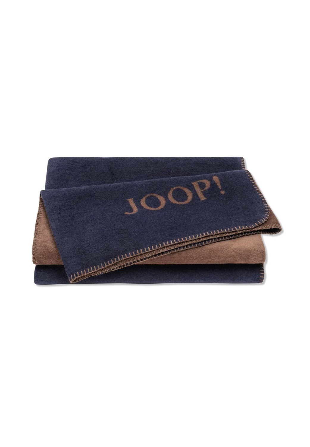 

Одеяла однотонные двусторонние темно-карамельные Joop!, синий