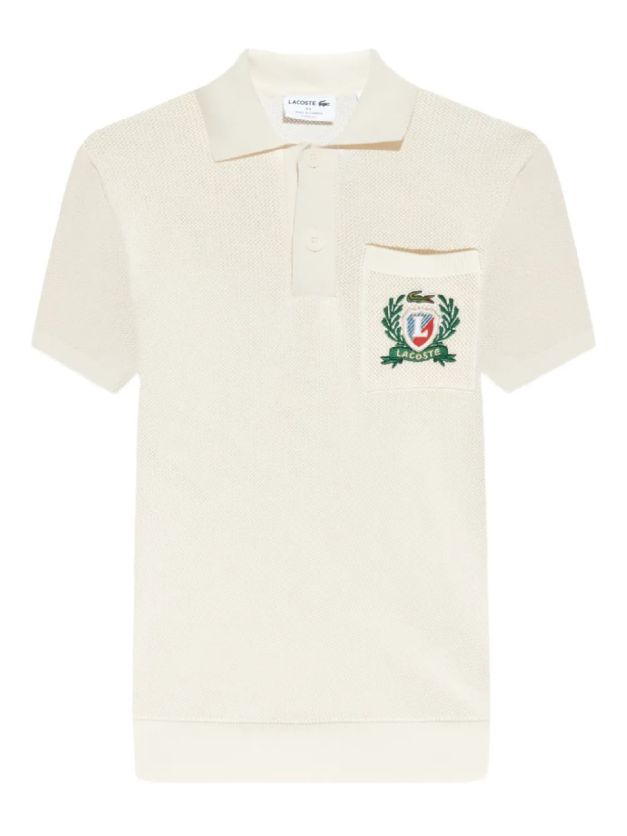 

Текстурированная рубашка-поло Lacoste, нейтральный