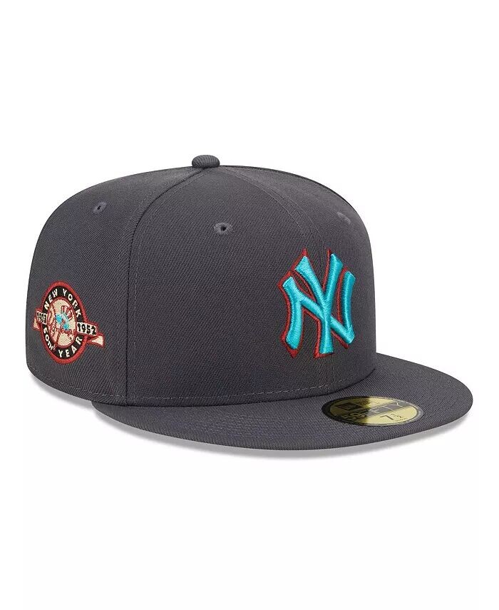 

Мужская графитовая приталенная шляпа New York Yankees с принтом 59FIFTY New Era
