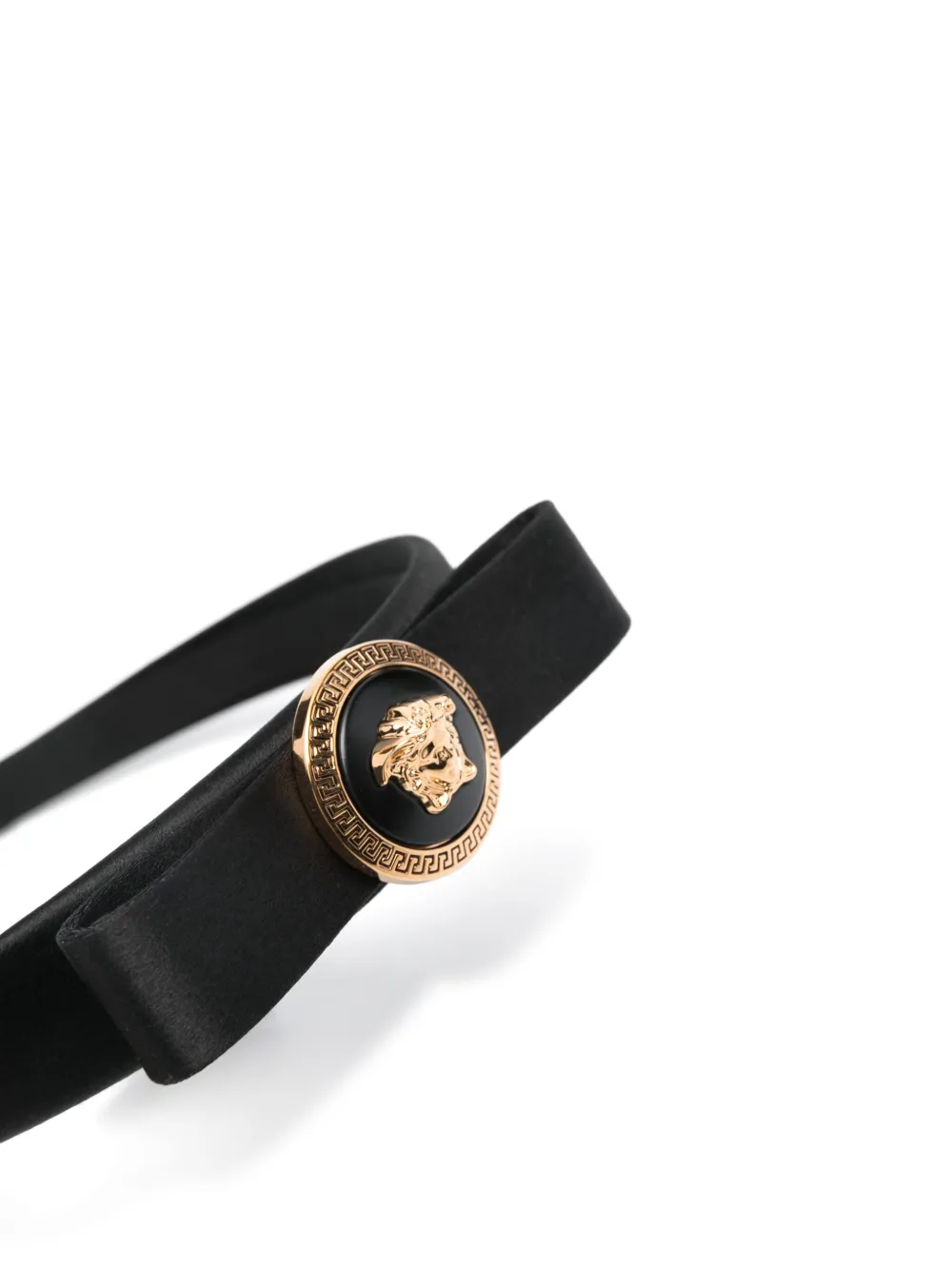 Атласная повязка на голову Gianni Ribbon Versace, черный — фото 2