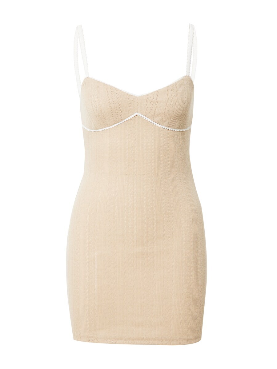 

Мини платье Edikted Dress Pointelle, бежевый