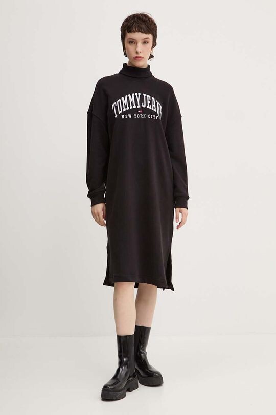 

Хлопковое платье Tommy Jeans, черный