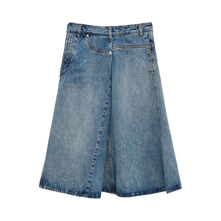 

Юбка Loewe Deconstructed Skirt, Washed Denim
