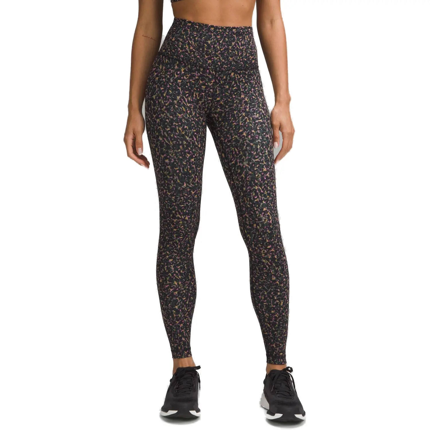 

Спортивные брюки Wunder Train женские разноцветные Lululemon, Fluctuate Micro Pink Multi/Multicolor