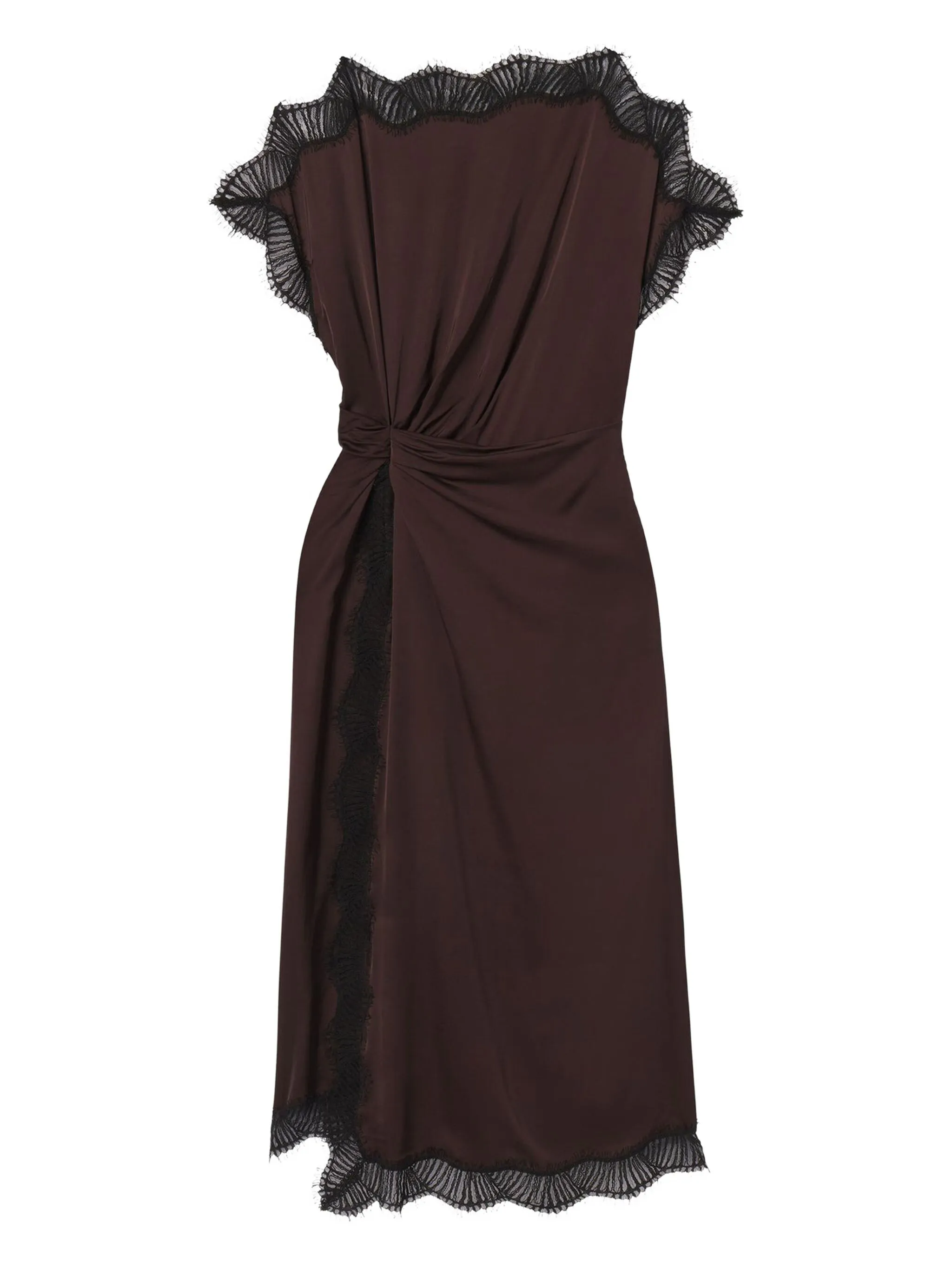 

Платье миди Luna с узлом A.L.C., коричневый