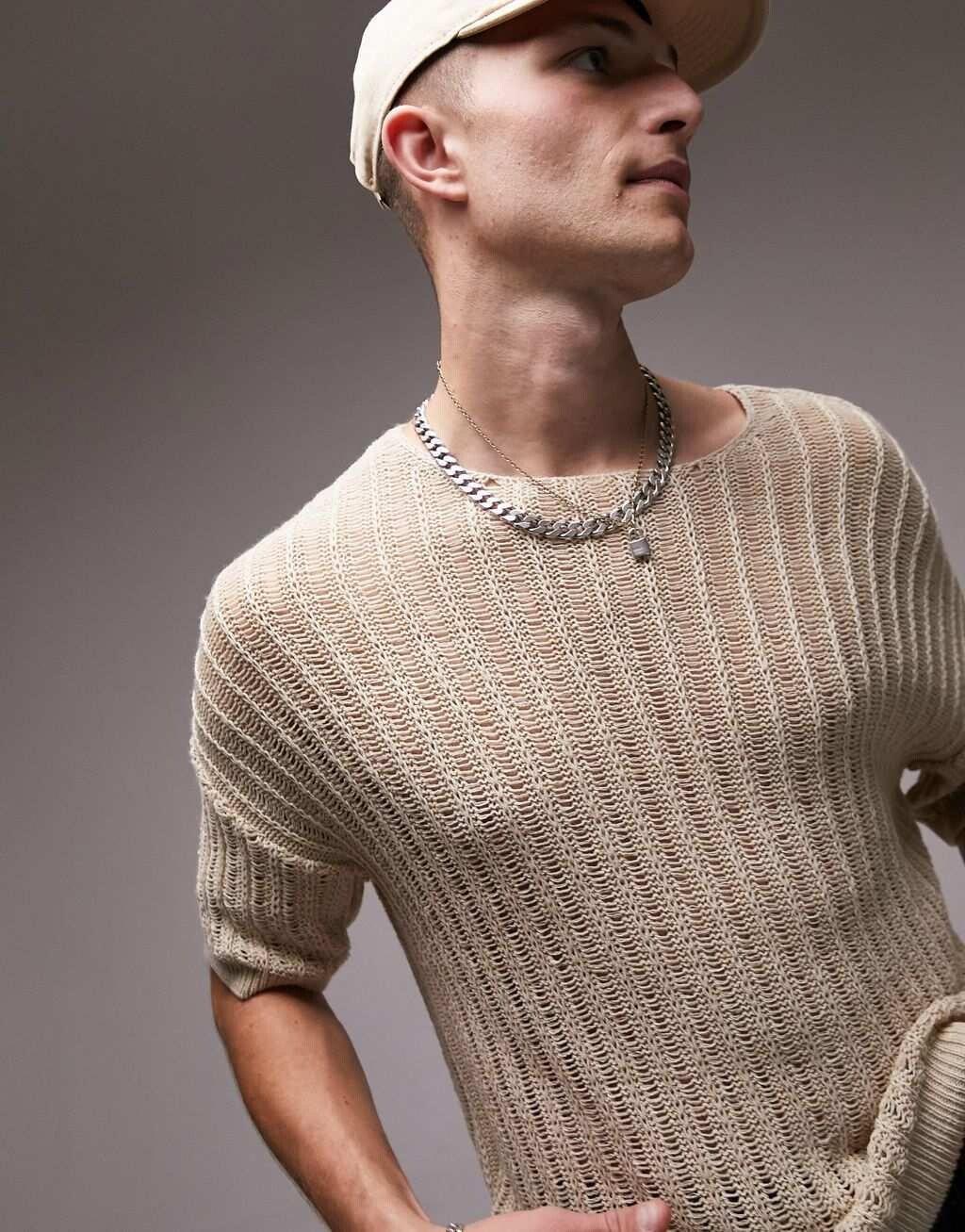 

Трикотажная футболка Topman с каменным узором