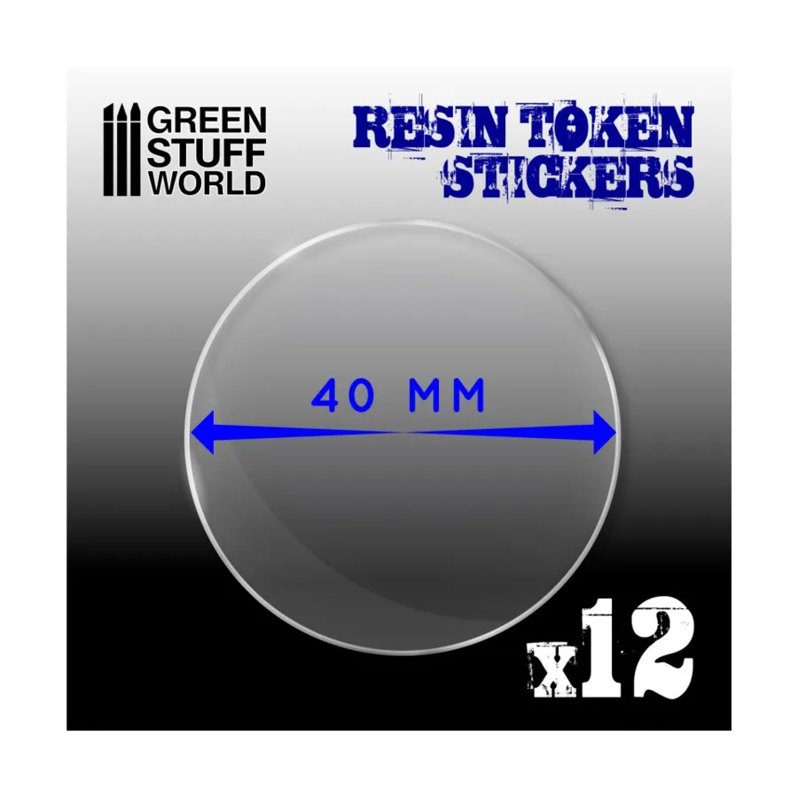 

Наклейки для жетонов из смолы 40 мм, Accessories - Tokens, Markers & Pawns (Green Stuff World)