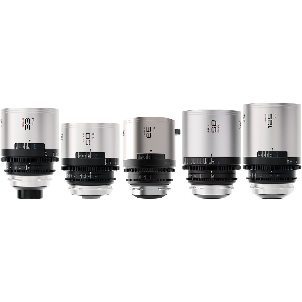 

BLAZAR LENS Комплект из 5 полнокадровых анаморфотных объективов Remus 1.5x (ARRI PL, Silver Flare)