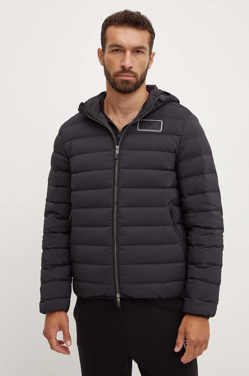 

Пуховик EA7 Emporio Armani, черный