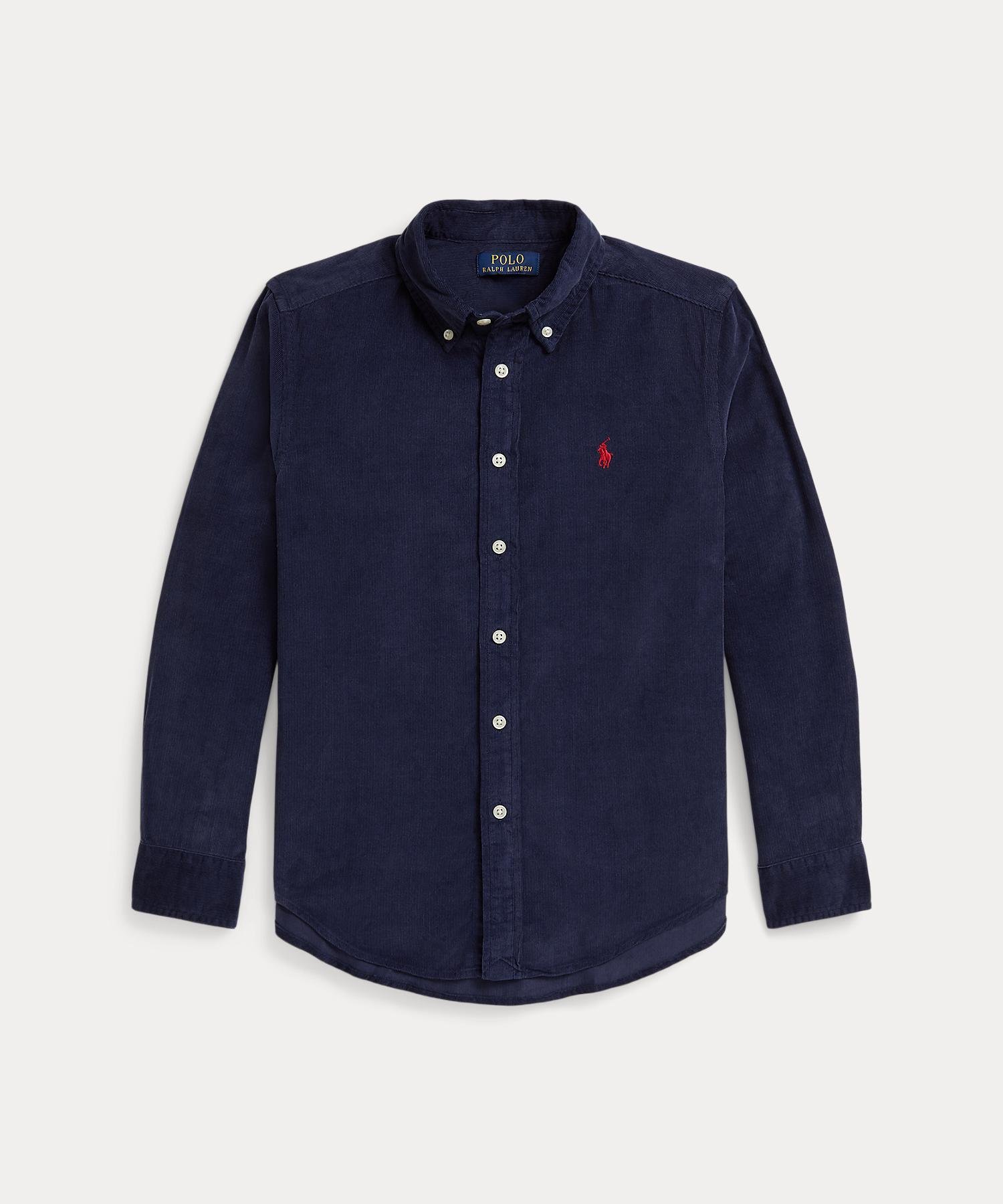 Рубашка из хлопкового вельвета (Для мальчиков 8-20 лет) Polo Ralph Lauren, 400 Blue