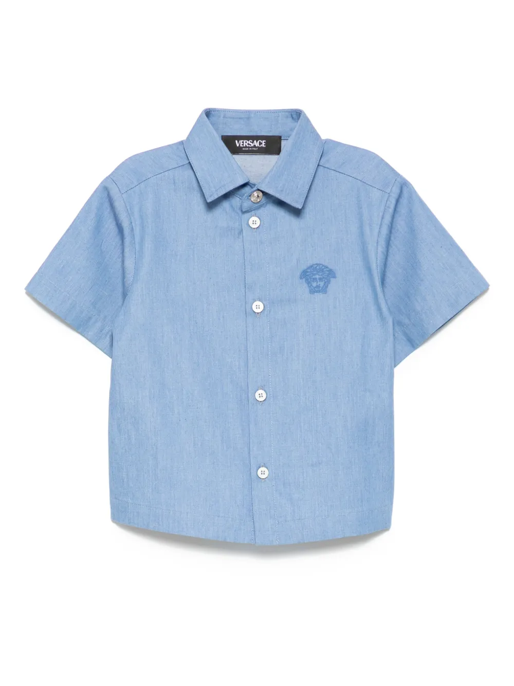 

Рубашка с короткими рукавами Versace Kids, синий