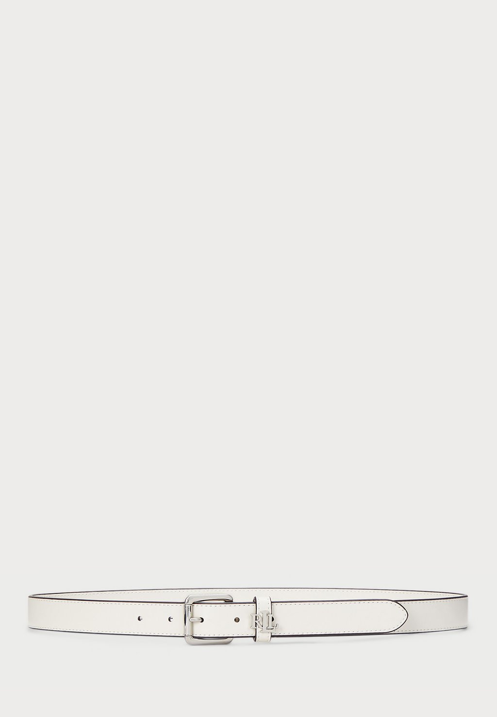 

Пояс LOGO KEEPER LEATHER SKINNY BELT Lauren Ralph Lauren, слоновая кость