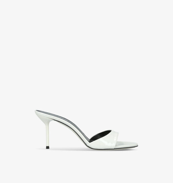 Босоножки Lidia mule 70 из кожи на каблуке Paris Texas, белый
