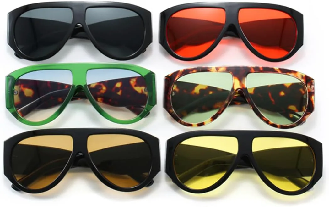 

Популярные модные женские солнцезащитные очки конфетных цветов, ретро-очки с широкими дужками, мужские модные очки в стиле панк с градиентом UUPTTPL, Black Tea