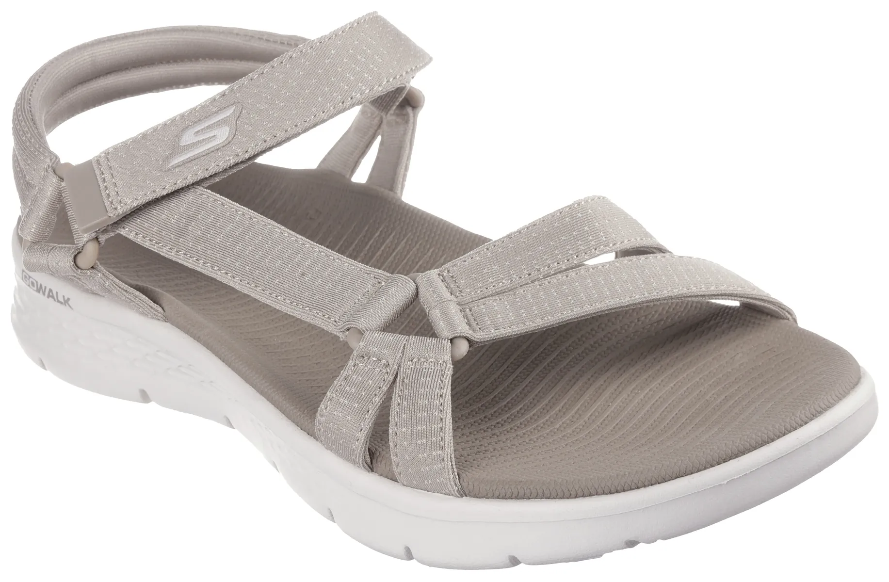 Сандалии Skechers "GO WALK FLEX SANDAL-SUBLIME-X", летняя обувь, сандалии, обувь на липучке, со стелькой Goga Mat, коричневый