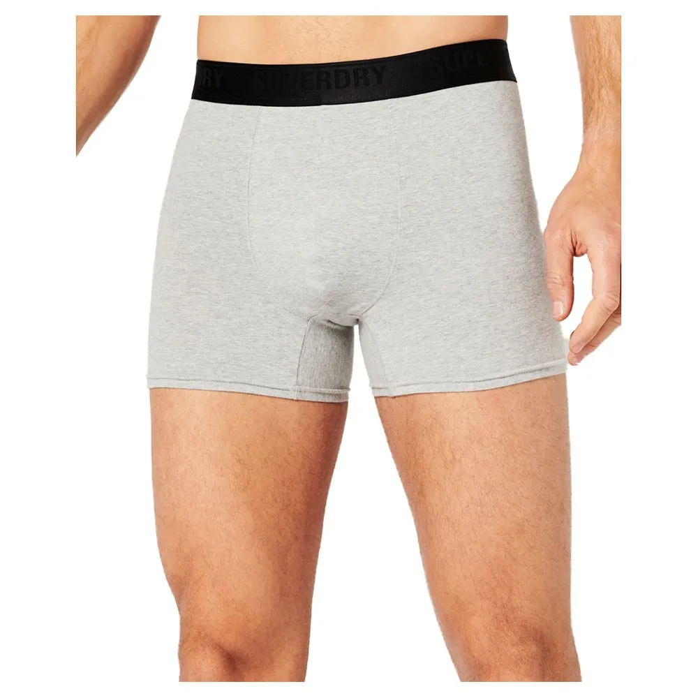 

Трусы-боксеры Superdry Multi 3 units, черный/серый