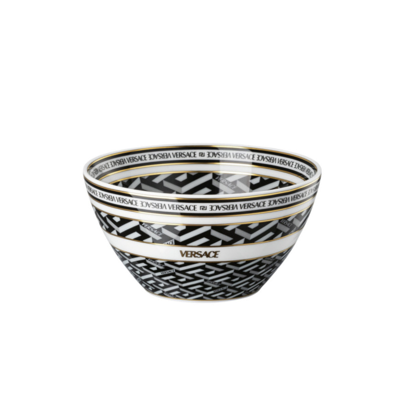 

Rosenthal Versace La Greca Signature Черная миска 12 см Rosenthal meets Versace, белый/золотой/черный, Серый, Rosenthal Versace La Greca Signature Черная миска 12 см Rosenthal meets Versace, белый/золотой/черный