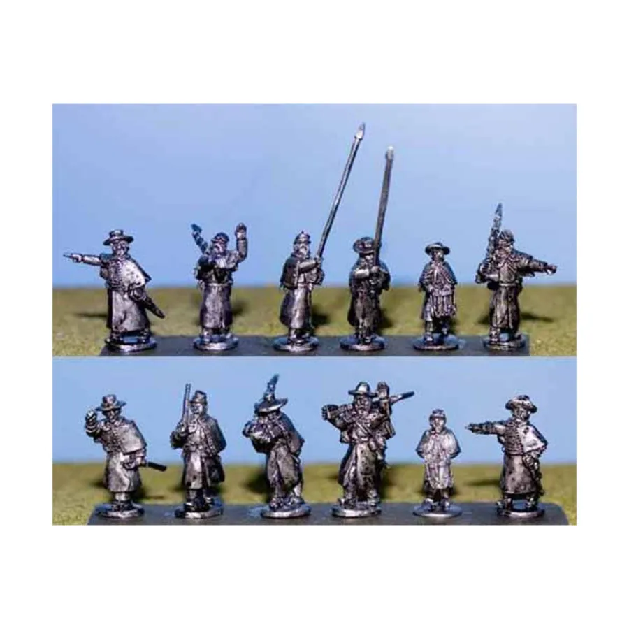 

Пехотное командование в шинелях, Blue and the Gray Miniatures - Assorted (15mm)