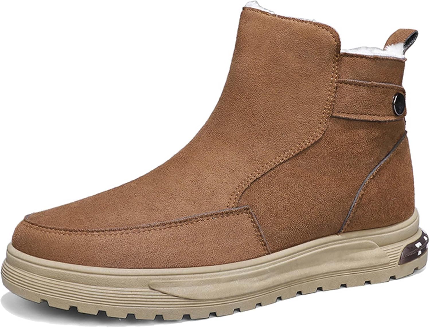 

Мужские зимние снежные ботинки- комфортные и теплые- повседневная обувь для прогулок, легкие, противоскользящие хлопковые туфли- повседневные кроссовки Generic, коричневый