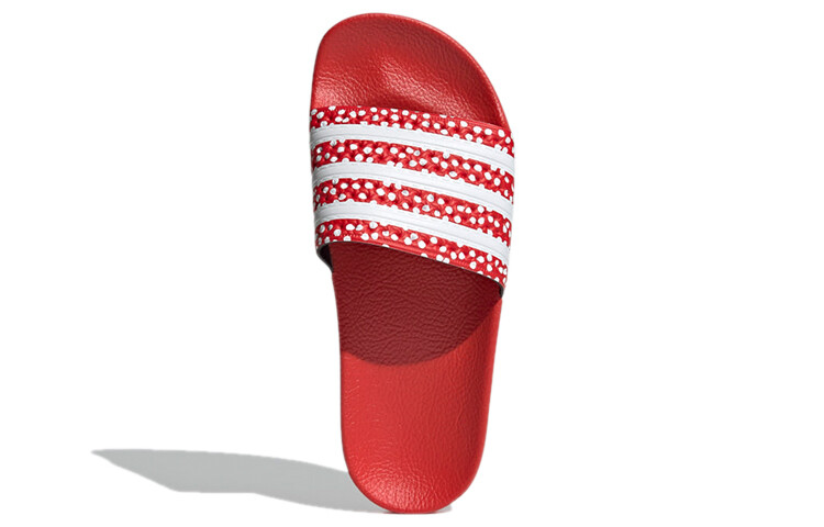 Женские шлепанцы Adidas Adilette «Polka - Vivid Red» Adidas Originals — фото 4