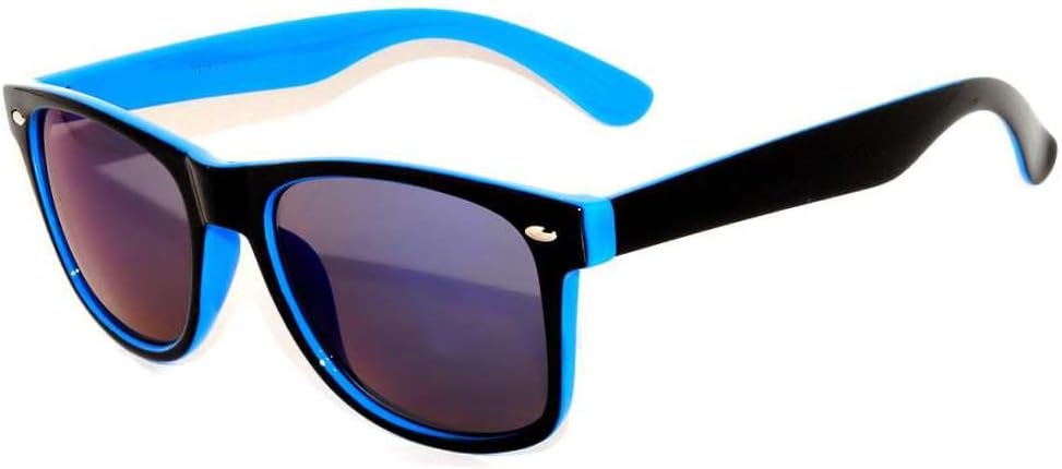 

Винтажные двухцветные солнцезащитные очки OWL с дымчатыми и зеркальными линзами — квадратные, в стиле ретро, ​​подходят для женщин и мужчин, защита от УФ-излучения UV 400, Mirror - 2 Tone Blue