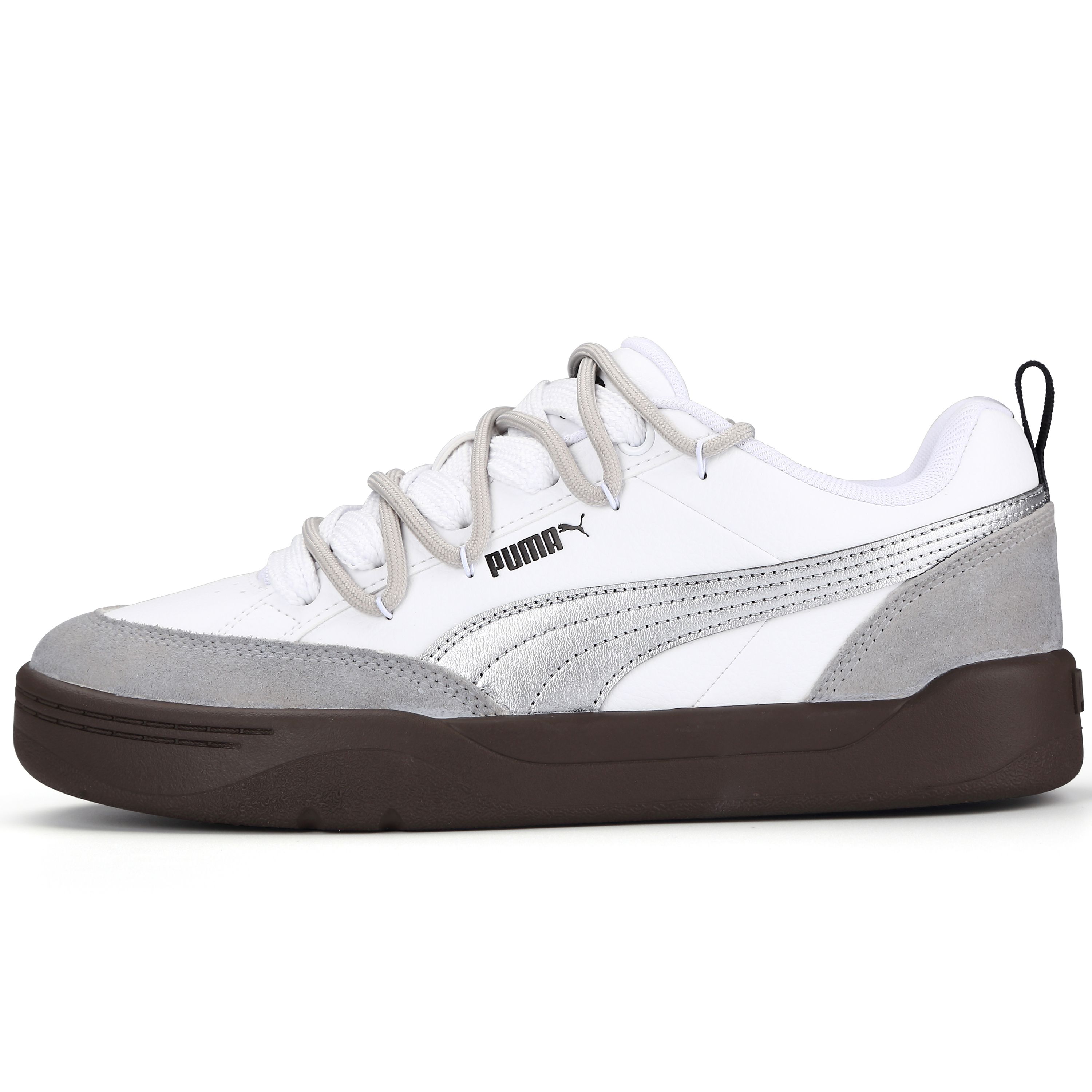 

Кроссовки Puma Park Lifestyle Skateboarding Shoes Unisex Low-top Silver/Grey, светло-серый