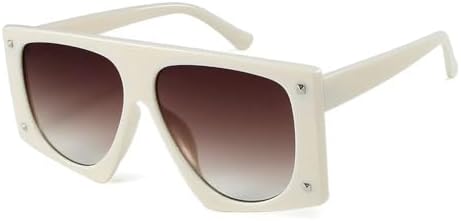 

Винтажные квадратные солнцезащитные очки с градиентным переходом, большие, для женщин, мужские солнцезащитные очки, очки для женщин с защитой от УФ-излучения UV400 MTZJH, C4 Beige Tea