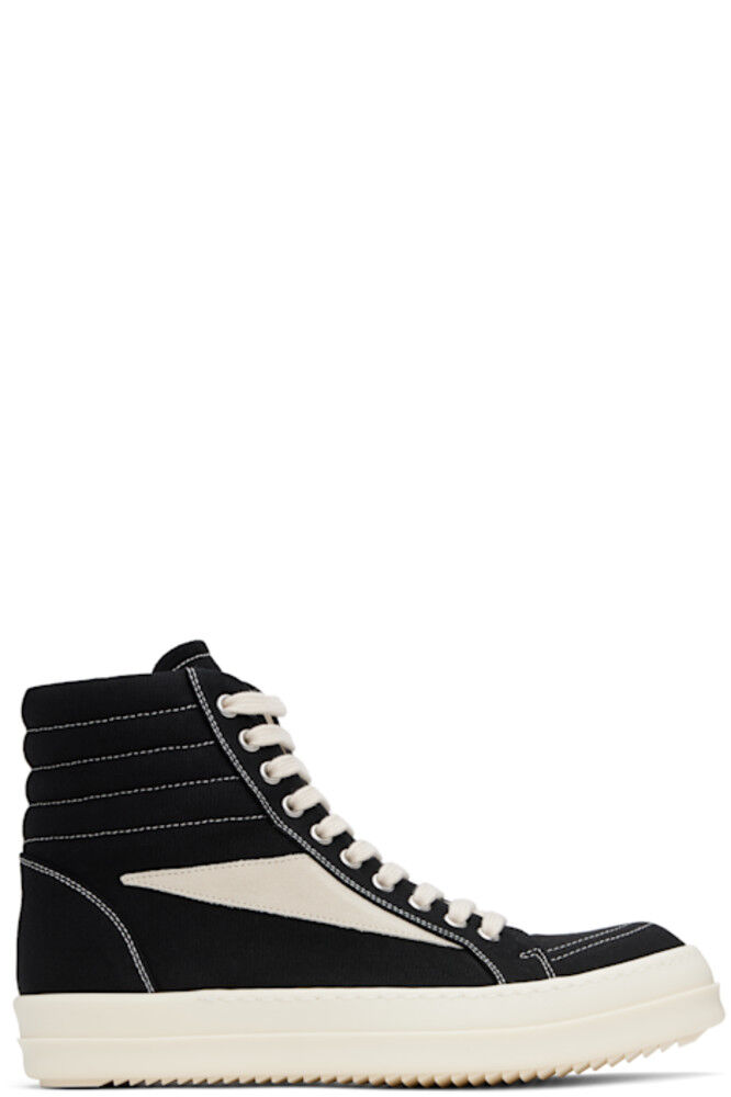 

Черные винтажные высокие кроссовки Rick Owens DRKSHDW