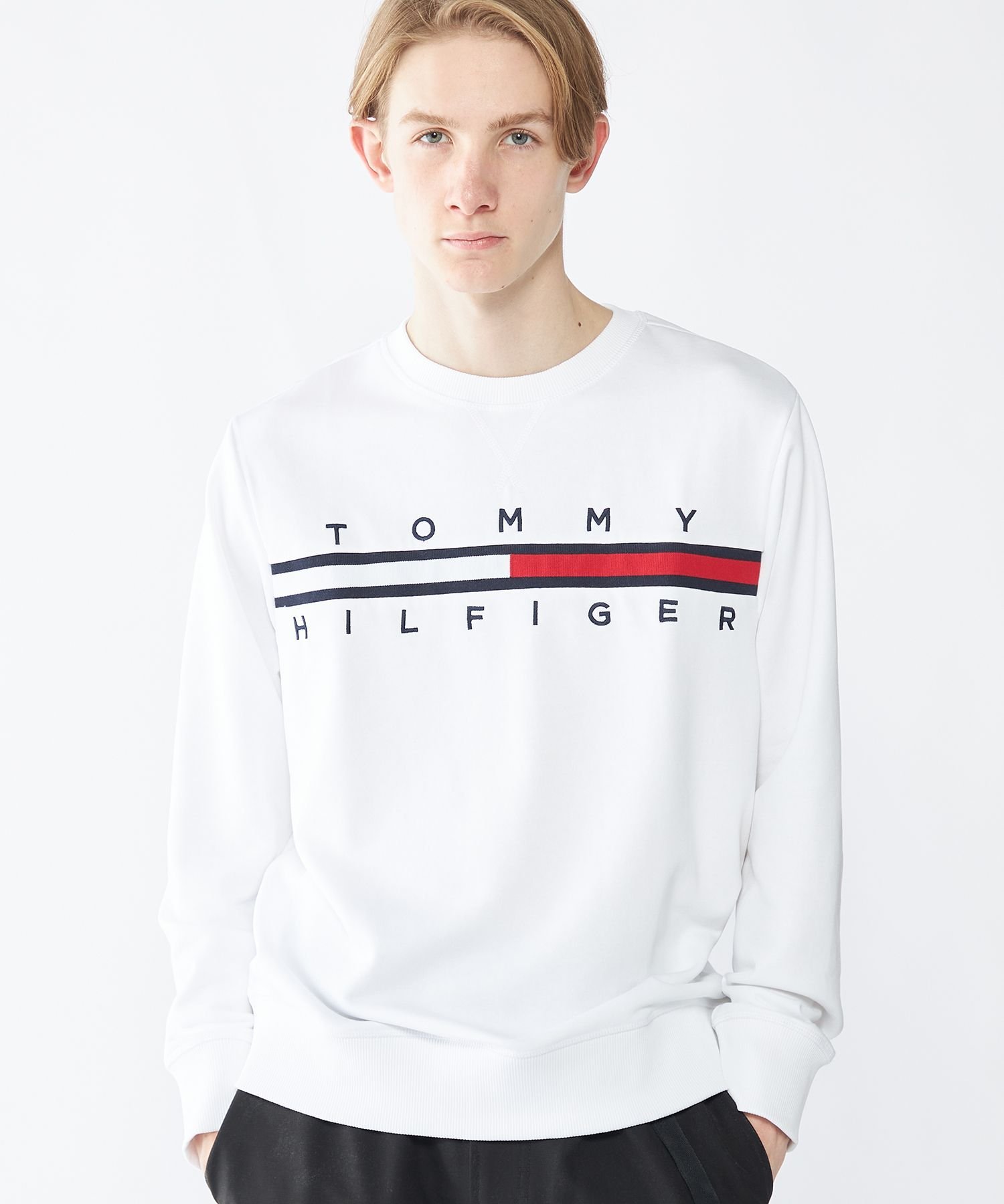 Толстовка TINO из французской махровой ткани TOMMY HILFIGER, White YCI