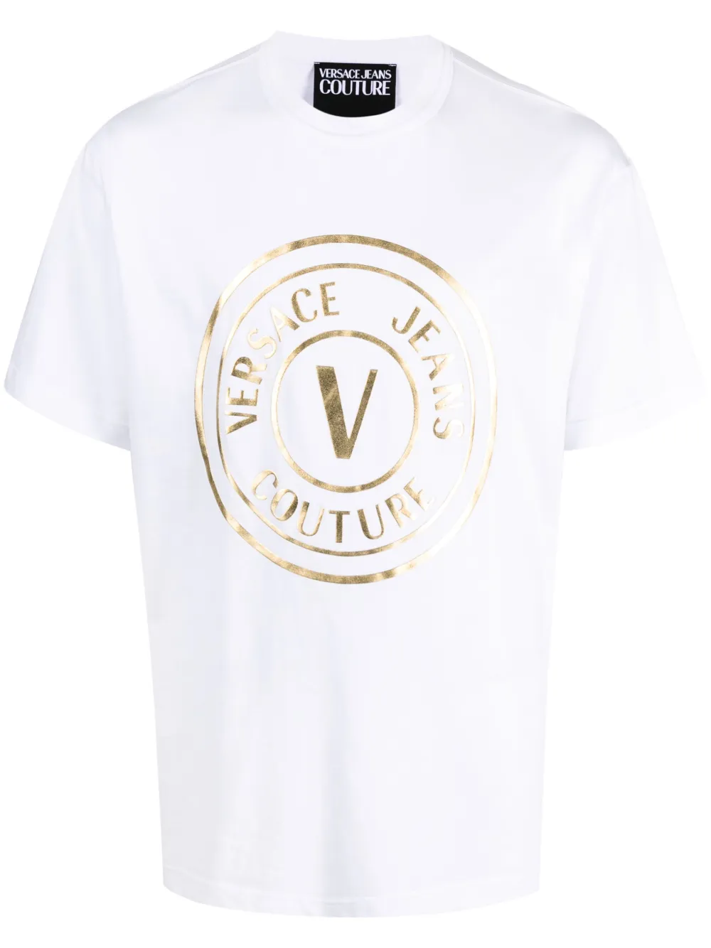 

Футболка с логотипом Versace Jeans Couture, белый