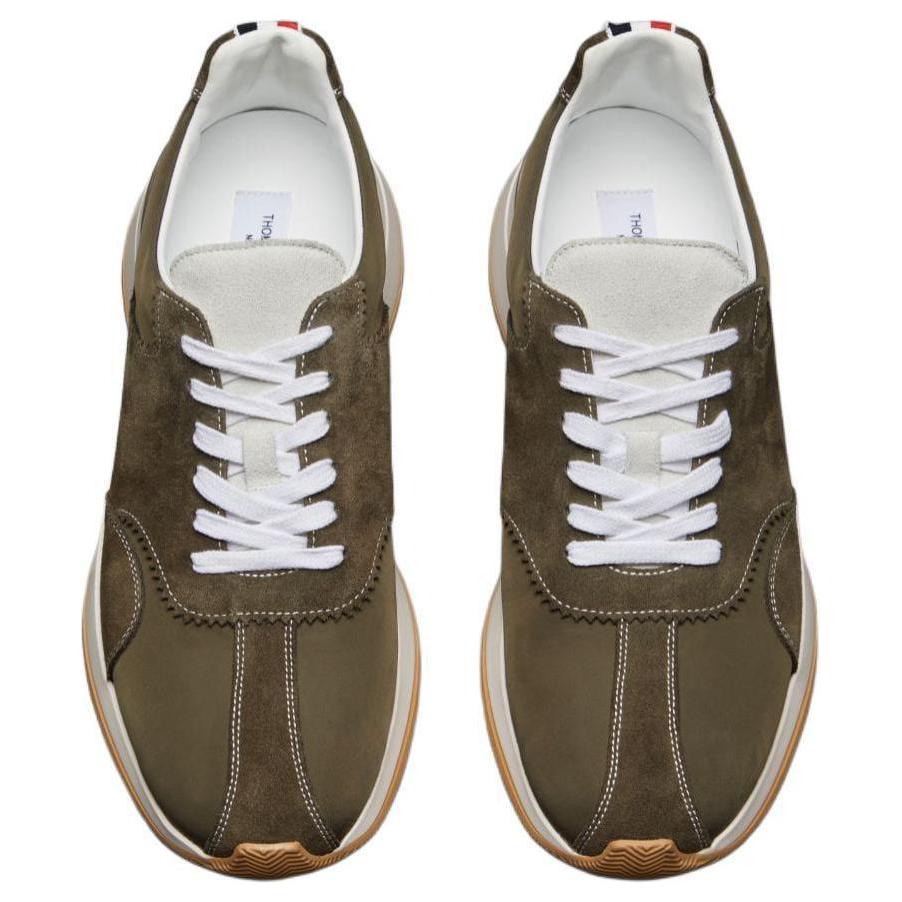 THOM BROWNE Split Suede Casual Shoes мужские зеленые — фото 4