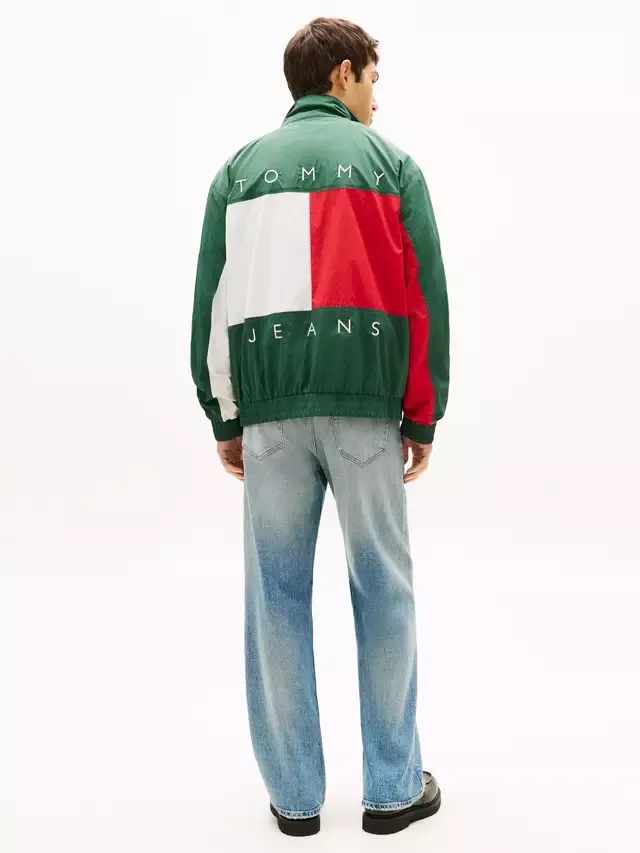 Ветровка с эмблемой флага, темно-зеленая Tommy Hilfiger — фото 3