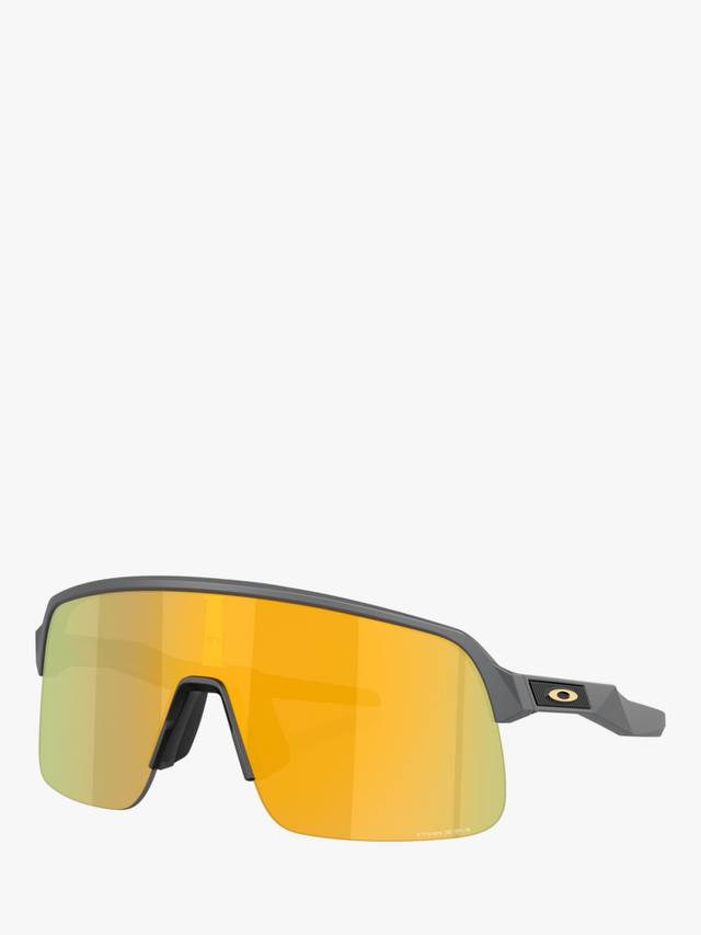 

OO9496 унисекс Mirrored прямоугольные солнцезащитные очки Oakley, Grey/Yellow