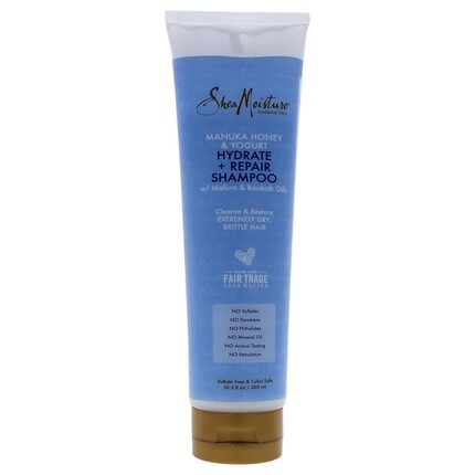 Шампунь Shea Moisture Manuka Honey and Yogurt Hydrate Plus Repair для унисекс, 10,3 унции Sheamoisture — фото 2