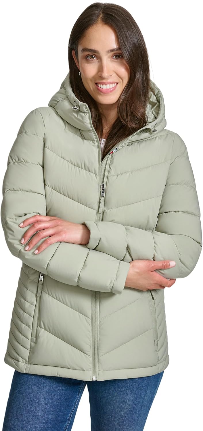 

Легкая женская куртка на молнии Tommy Hilfiger, Seagrass