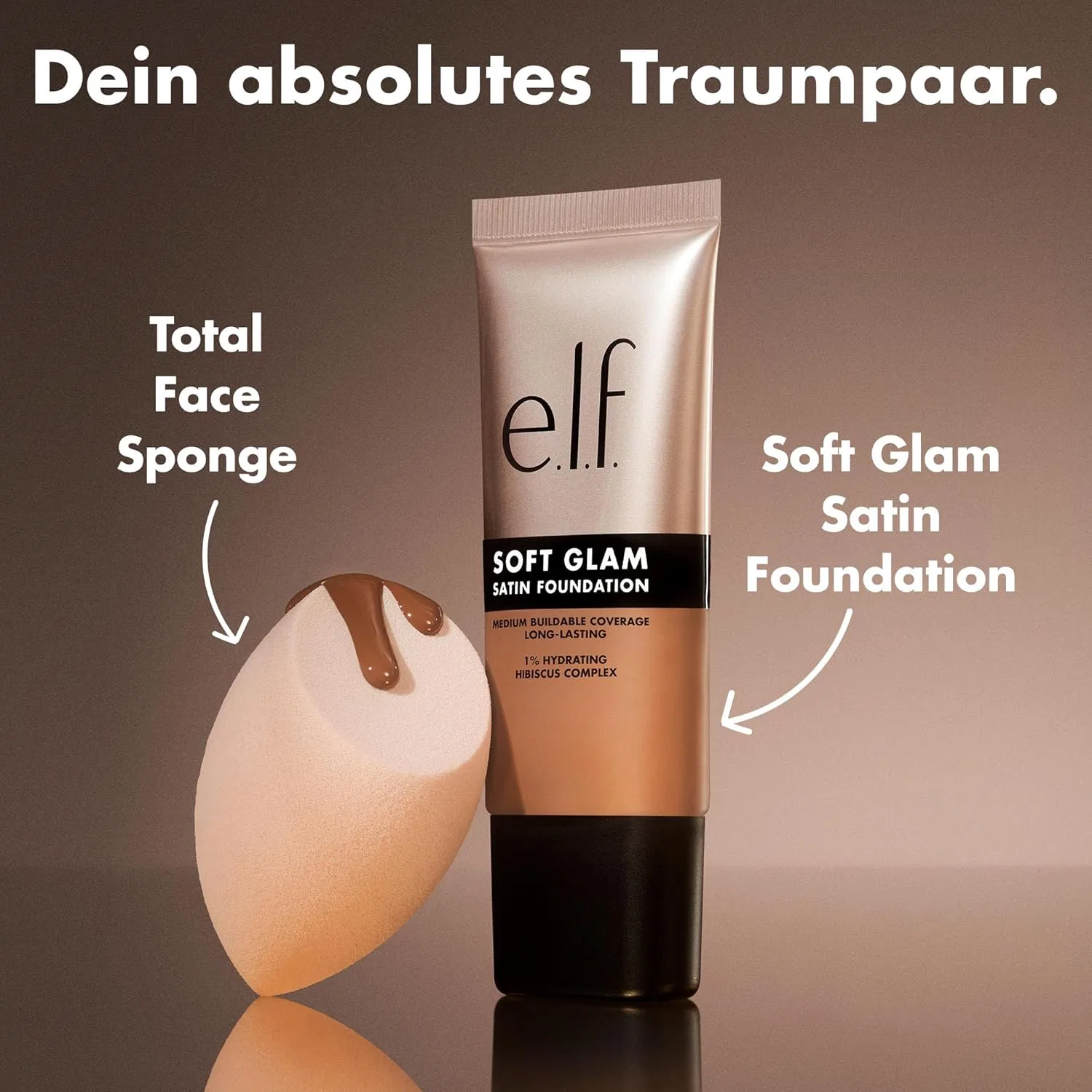 Тональная основа «Soft Glam Foundation» от e.l.f. E.L.F., 63 Rich Warm — фото 4