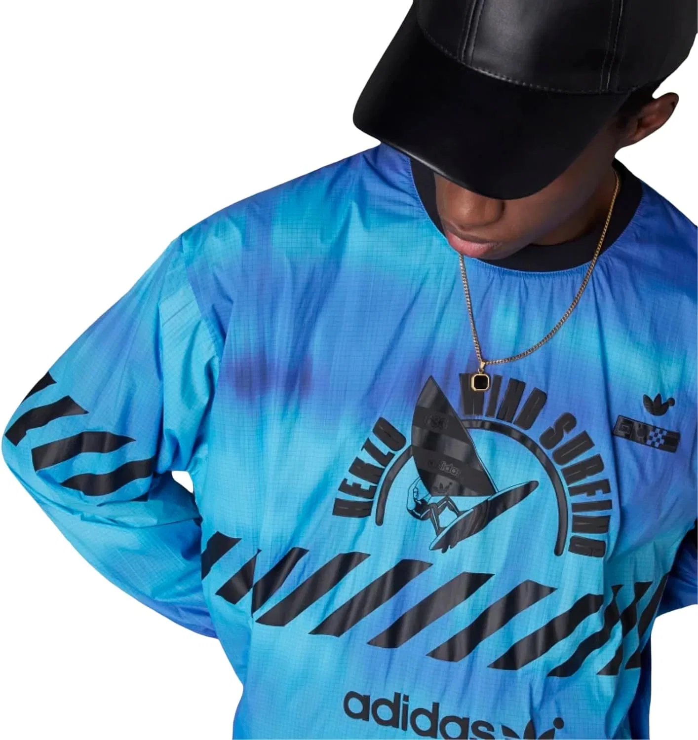 Мужской пуловер Adidas Ark Crew, разноцветный/черный — фото 3