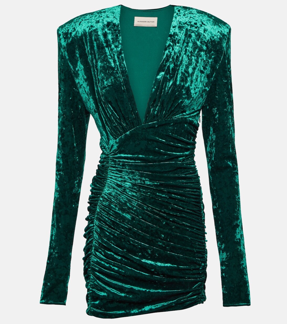 

Бархатное мини-платье ALEXANDRE VAUTHIER, зеленый