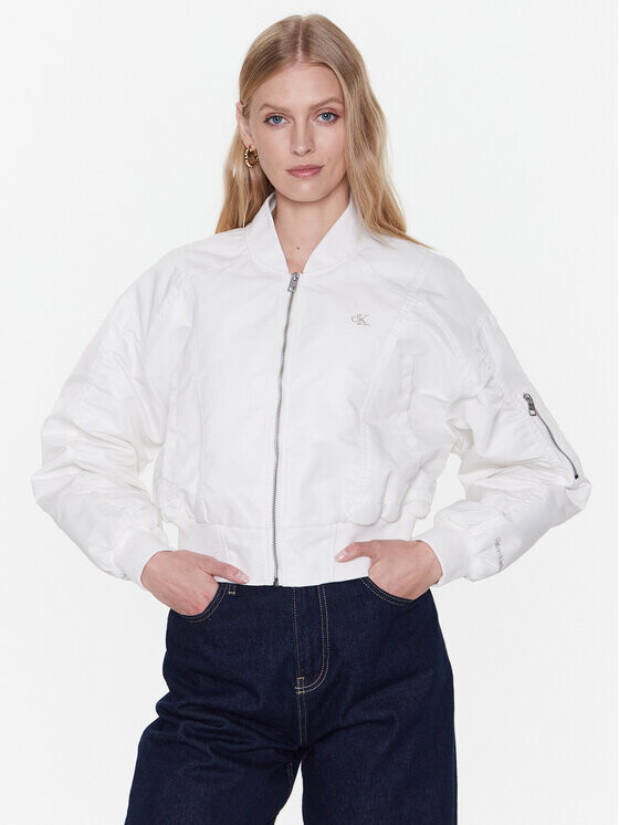 

Бомбер свободного кроя Calvin Klein, белый