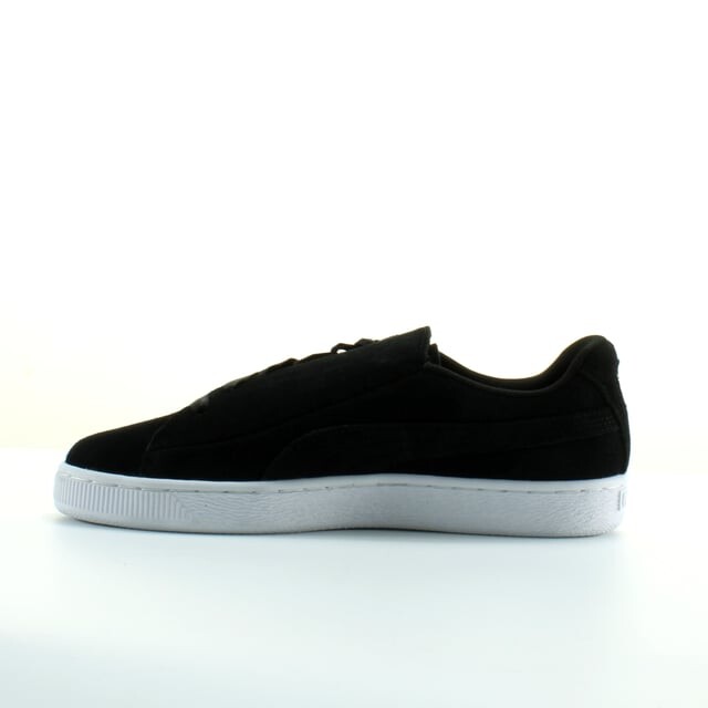 Черные кожаные женские кроссовки на шнуровке из замши 369251 03 Puma, черный — фото 4