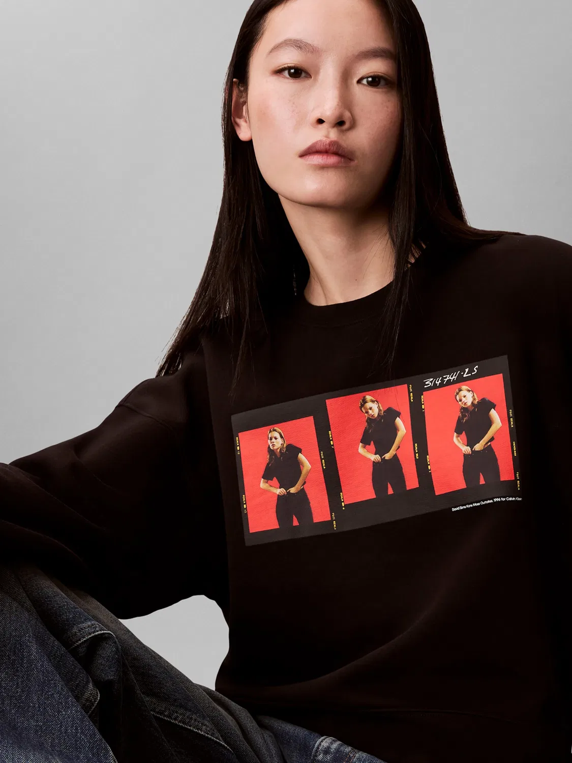 Толстовка Calvin Klein OUTTAKES черного цвета — фото 2