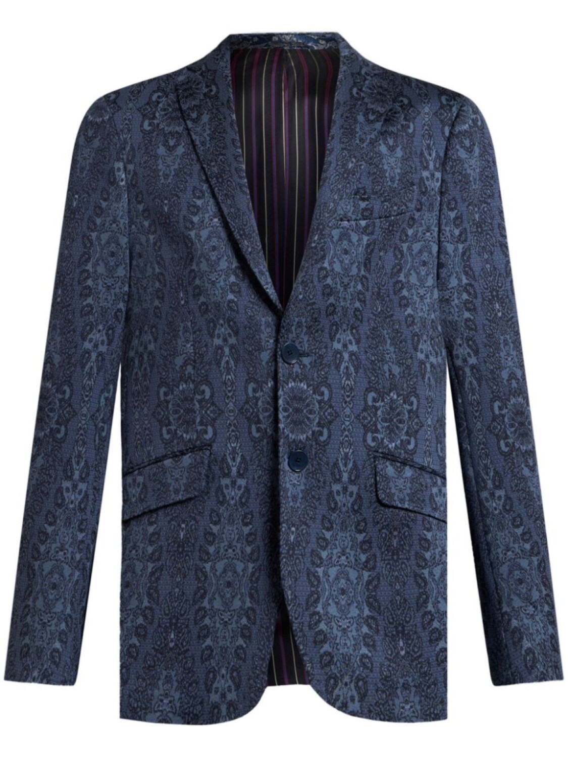 

Блейзер с принтом пейсли ETRO, синий
